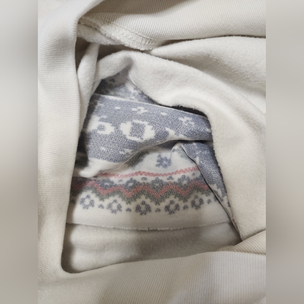 RARE Polo Ralph Lauren Christmas Reindeer Embroidered Hoodie Womens S/M Youth XL - Picture 6 of 7